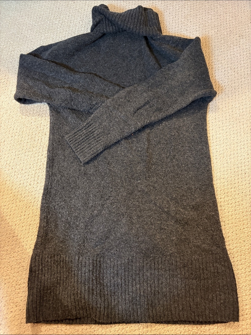 George Women's Charcoal Gray Turtleneck Sweater Dress